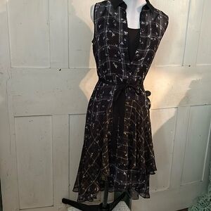 3/$40 EUC Simply Vera by Vera Wang Dress Fit and Flare Hi-low hem Summer Frock